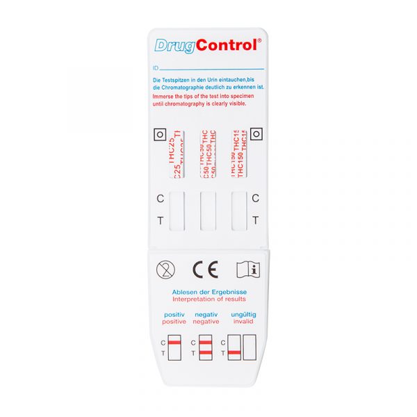 Bandelette de test de dépistage de drogue - 008WXXX - ulti med Products  (Deutschland) - d'urine / clinique / immunochromatographique