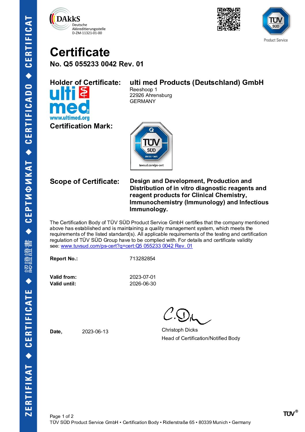 Certificates  